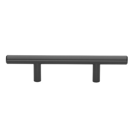 Gliderite Hardware 3 in. Center to Center Matte Black Solid Steel Bar Pull - 5000-76-MB 5000-76-MB-1